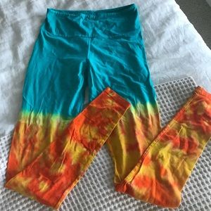 Shining Shakti hand dyed yoga leggings